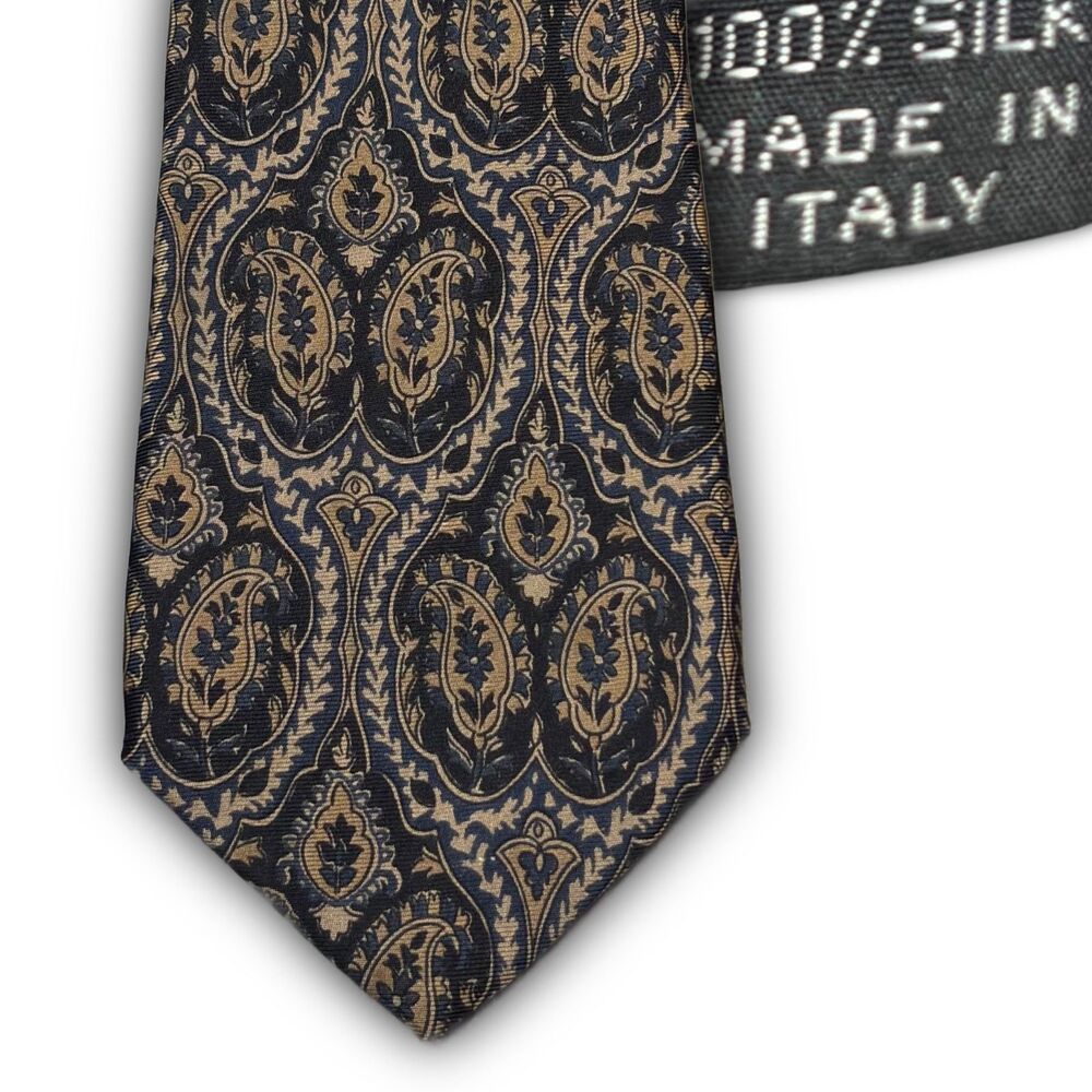 Vintage Italian Paisley Silk Tie